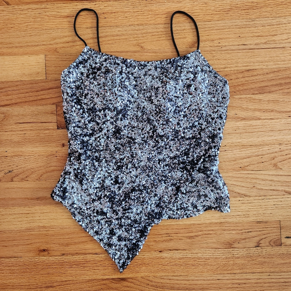 Sean Collection Sequin Top Size Small - image 2